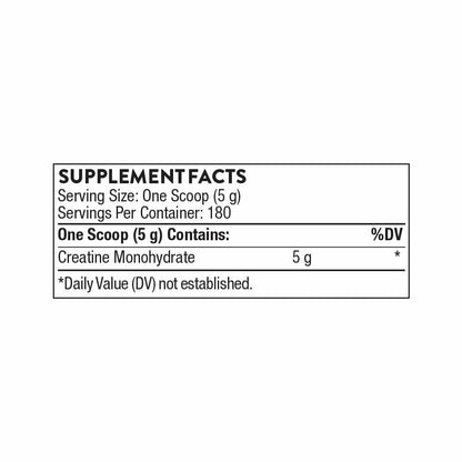 THORNE Creatine - Micronized Creatine Monohydrate Powder - Support for Muscles & Cognitive Function* - for Women & Men - Unflavored - NSF Certified for Sport