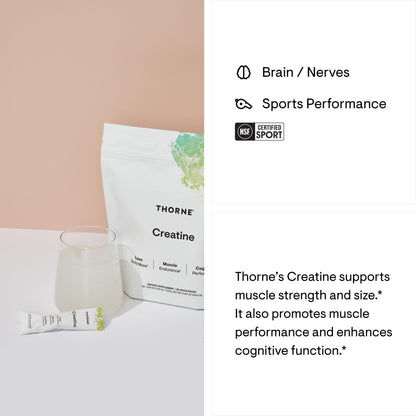THORNE Creatine - Micronized Creatine Monohydrate Powder - Support for Muscles & Cognitive Function* - for Women & Men - Unflavored - NSF Certified for Sport