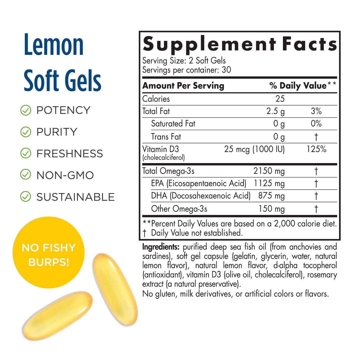 Nordic Naturals ProOmega 2000-D - Fish Oil, 1125 mg EPA, 875 mg DHA, 1000 IU Vitamin D3, Cardiovascular, Neurological, Eye, and Immune Health, Lemon Flavor